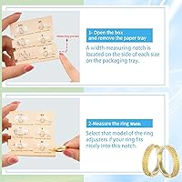 Vista 2 de Medidores de anillos para anillos sueltos, ajustador de tamaño de anillo invisible, protectores de anillo para anillos sueltos que se ajustan a