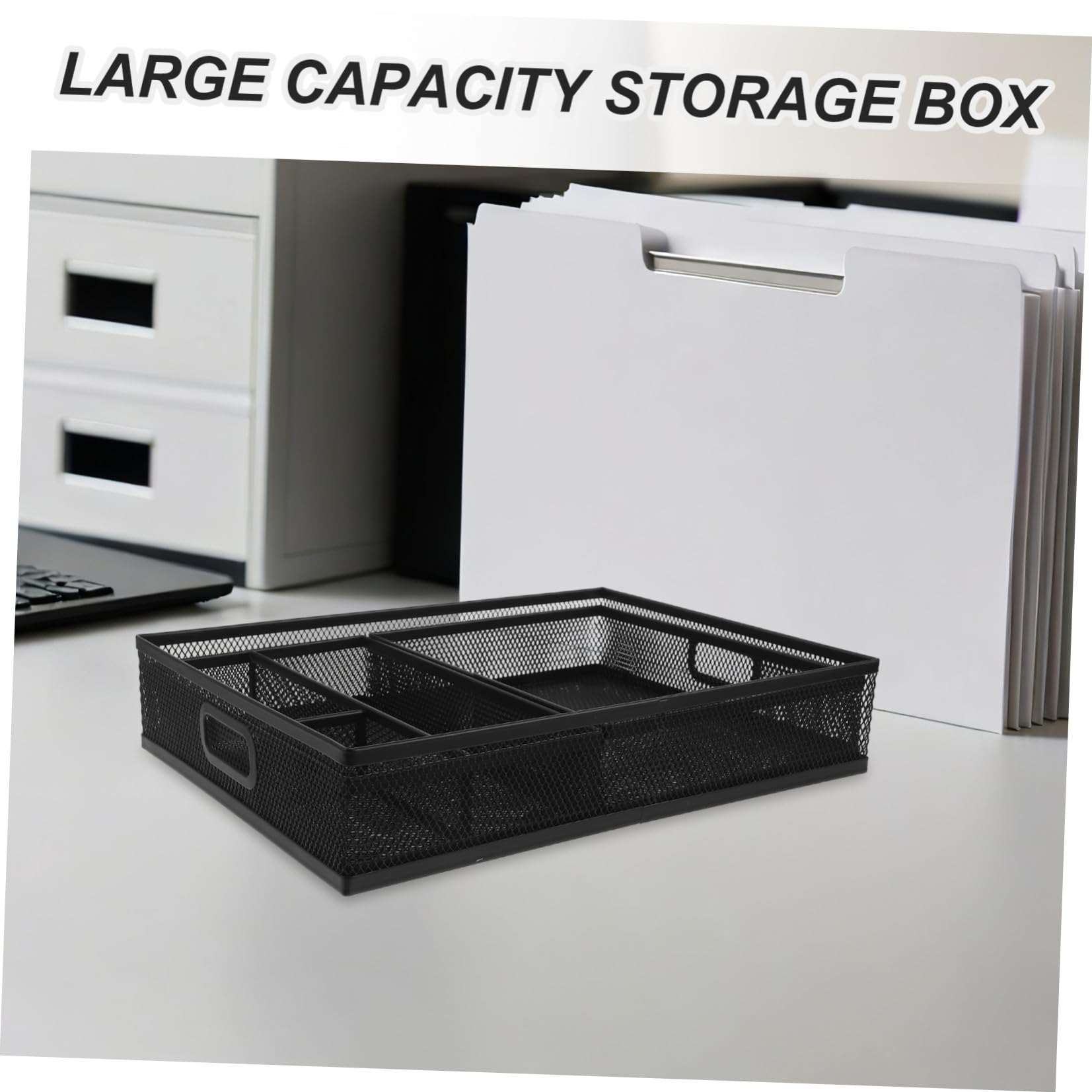 ULTECHNOVO 3 Pezzi Organizer da Scrivania con Scomparti per Ufficio e Casa Cassetto Multifunzione per Documenti Cancelleria e Accessori per Ordine Quotidiano