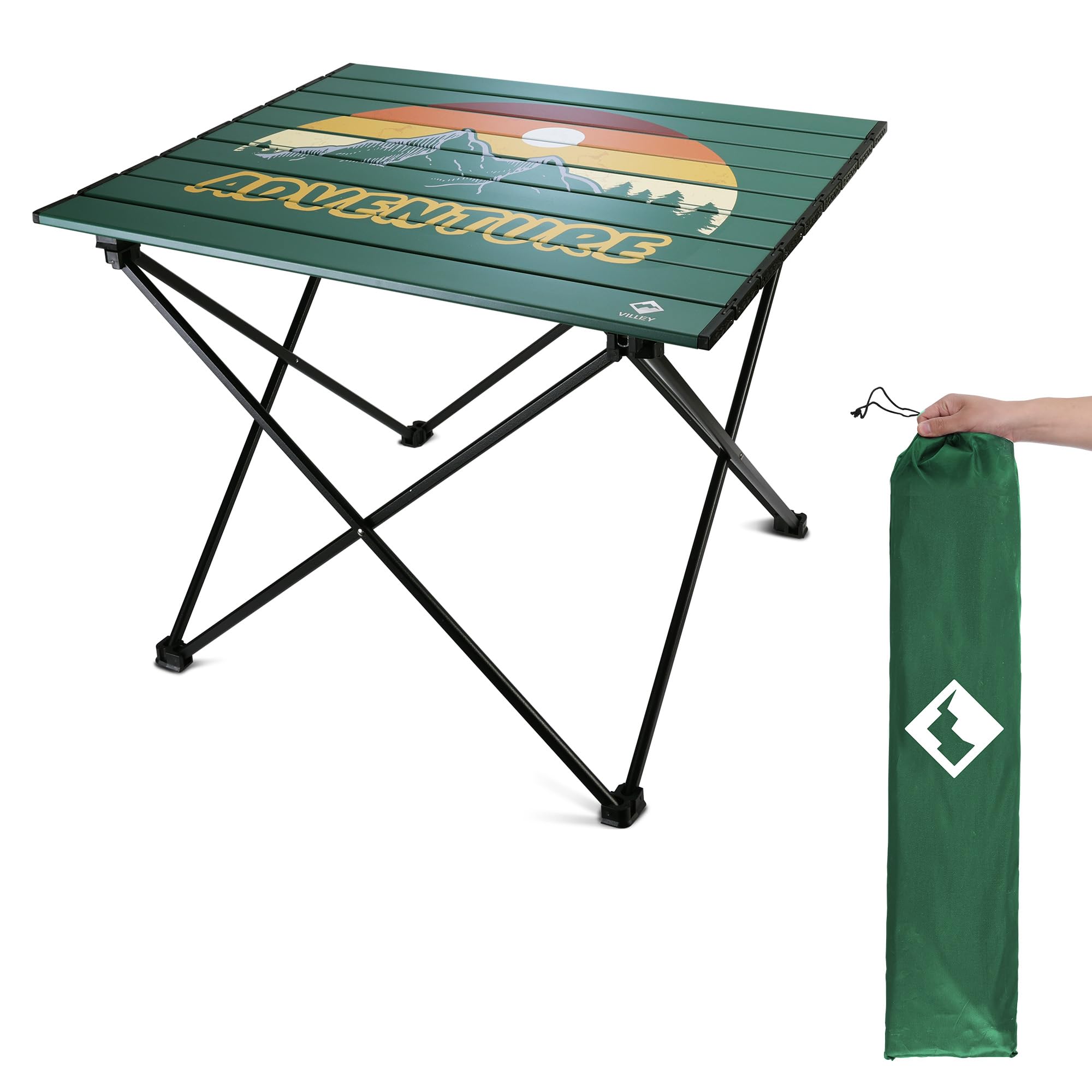 Amazon.com: VILLEY Portable Camping Side Table, Ultralight