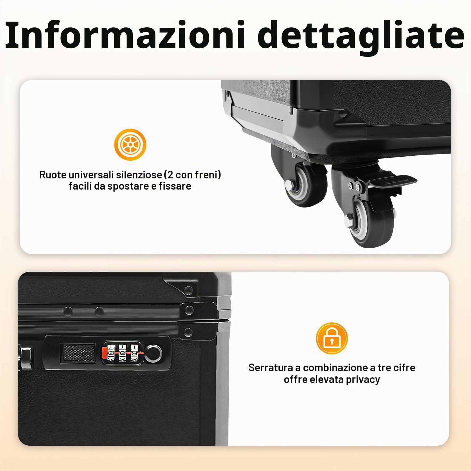 Valigetta cosmetica trolley con supporto braccioli, valigetta trucchi 3 cassetti serratura combinazione, banco lavoro, tatuaggio tavolo bellezza stand estetista