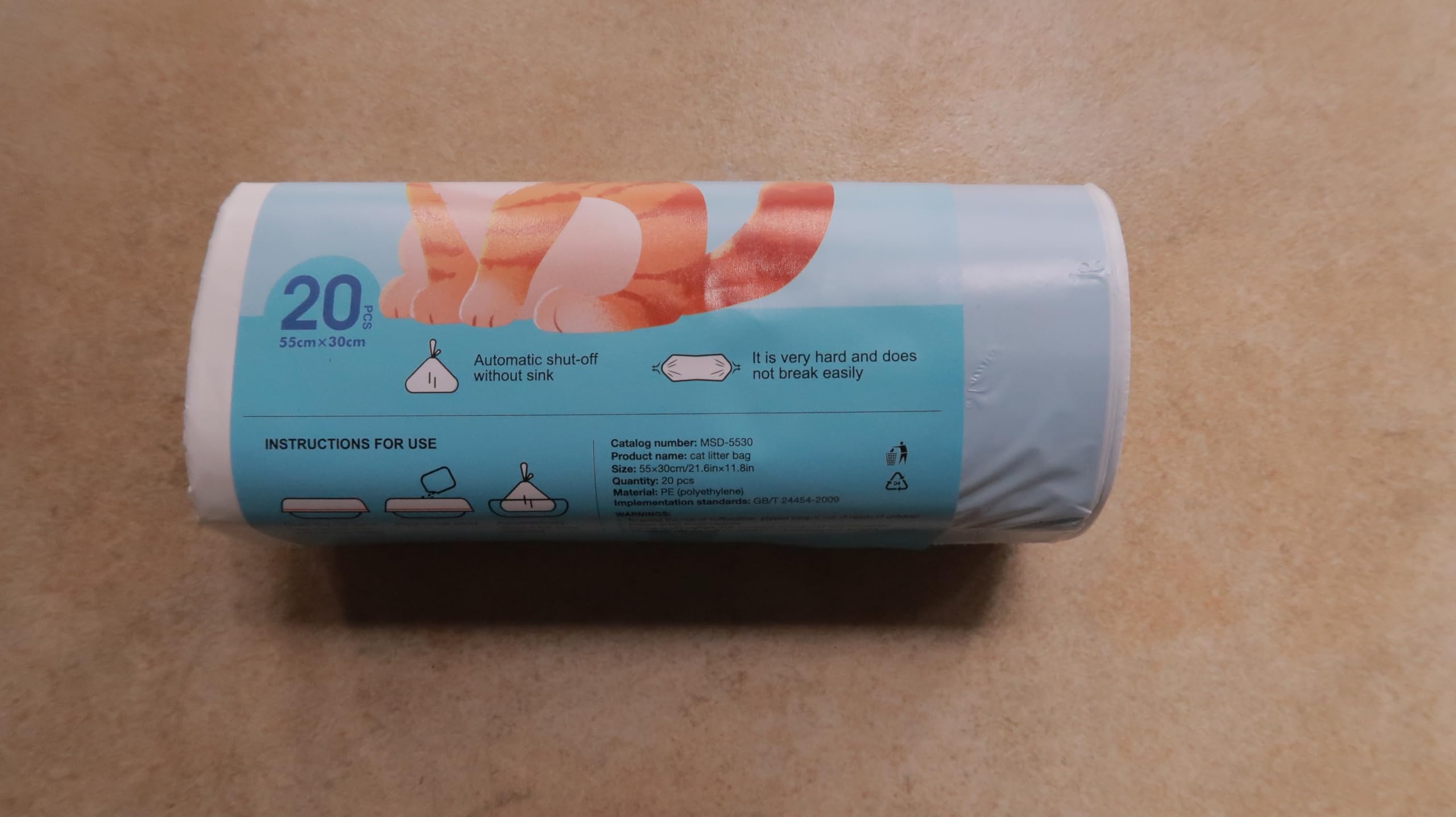 BUNMO Sacs poubelles pour Litière, Compatibles avec PURA Max, PURA Max 2 et PURA X, Anti-fuites et Parfaitement Adaptés, S'extraient en un geste (100 sacs / 5 rouleaux)