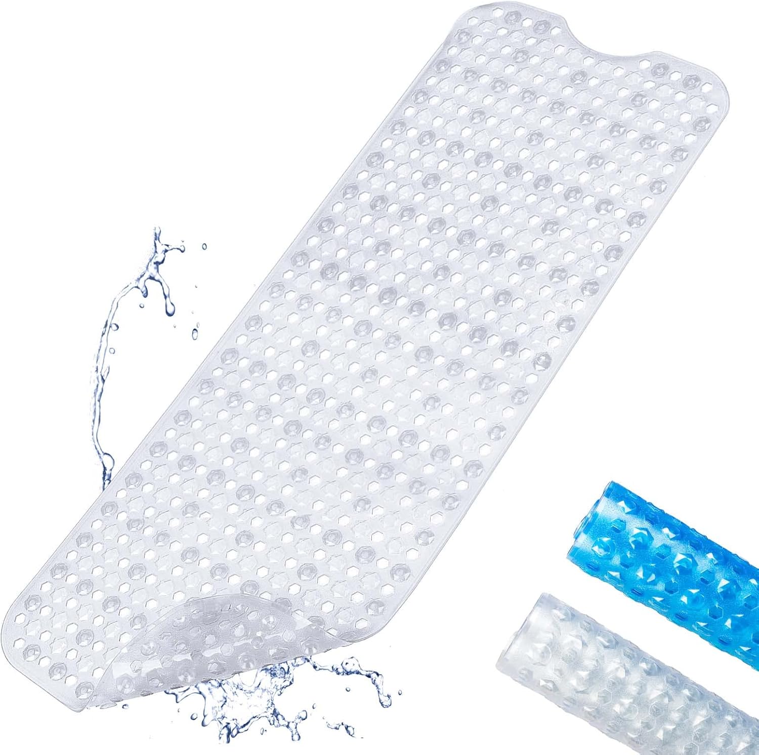 24 Adesivi Antiscivolo Per Doccia E Vasca | Strisce Di Sicurezza In PEVA | Facili Da Applicare - Foto 4