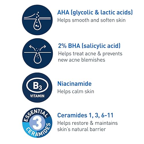 Miniatura 3 de CeraVe Acne Control Gel, 2% Salicylic Acid Treatment With Glycolic Acid + Lactic Acids + Niacniamide, Acne Gel Helps Clear Blemishes Without Over