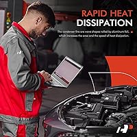 Vista 4 de A-Premium Condensador de aire acondicionado compatible con Subaru Forester 2009-2013, Impreza 2008-2016, XV Crosstrek 2013-2015, Reemplazo #