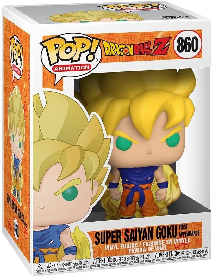 Funko Pop! Animation: Dragon Ball Z S8-Super Saiyan Goku - (First Appearance) Dragonball SS - Collectable Vinyl Figure - Gift Idea - Official Merchandise - Toys for Kids & Adults - Anime Fans