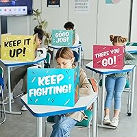 Vista 4 de Crtiin 24 carpetas de privacidad para estudiantes, separadores de escritorio estándar para la escuela, cartón para prueba, protector para aula