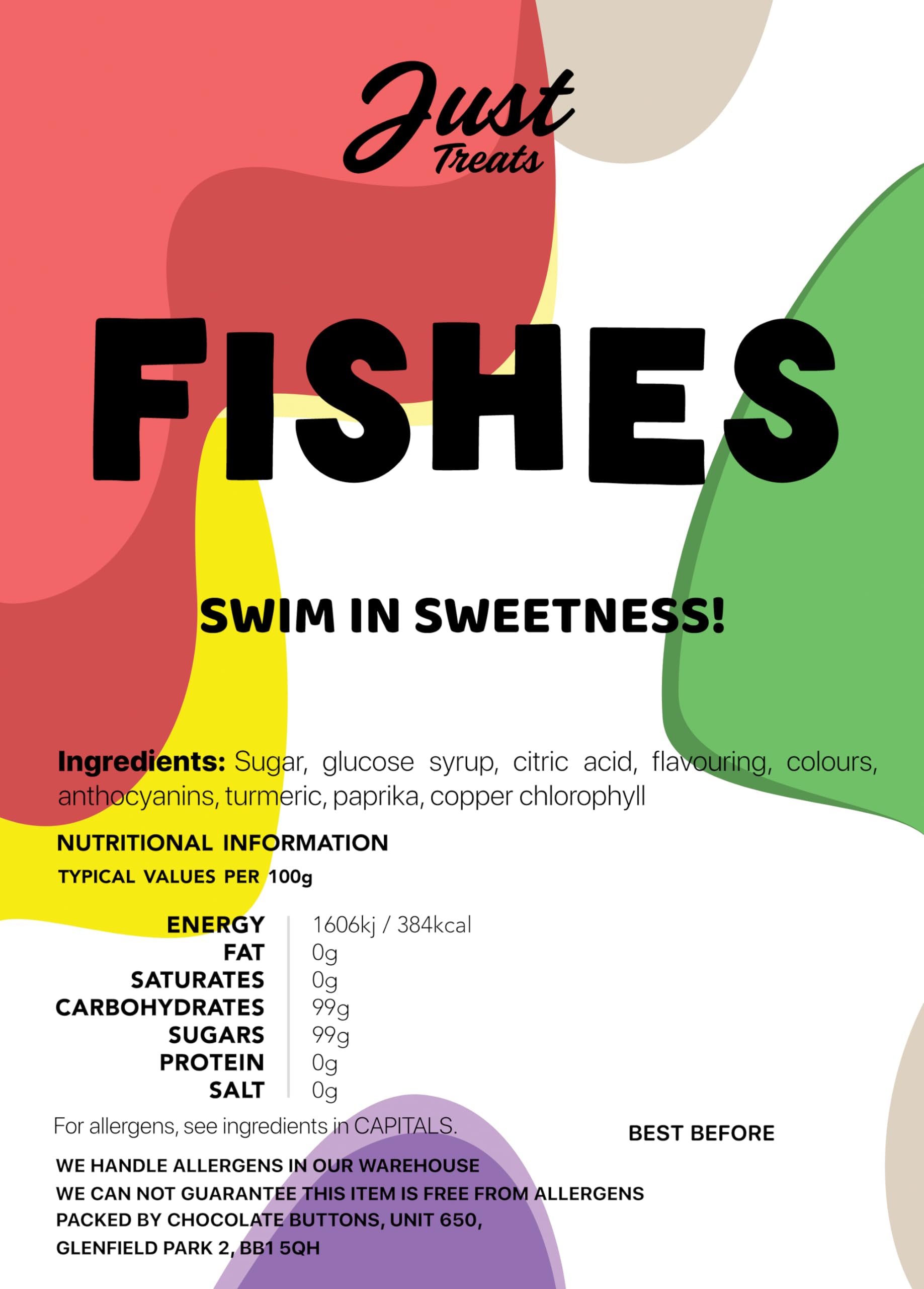 Just Treats Fishes 1kg Party Bag