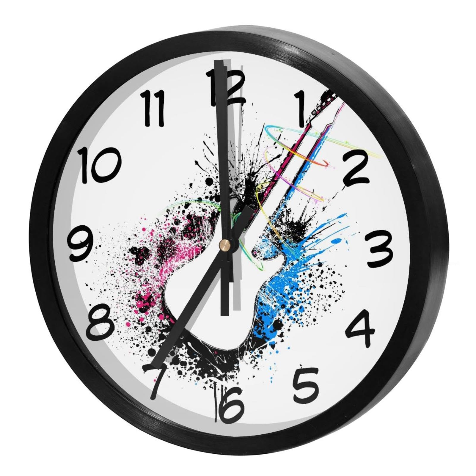 Horloge murale silencieuse sans tic-tac à piles pour un bureau calme