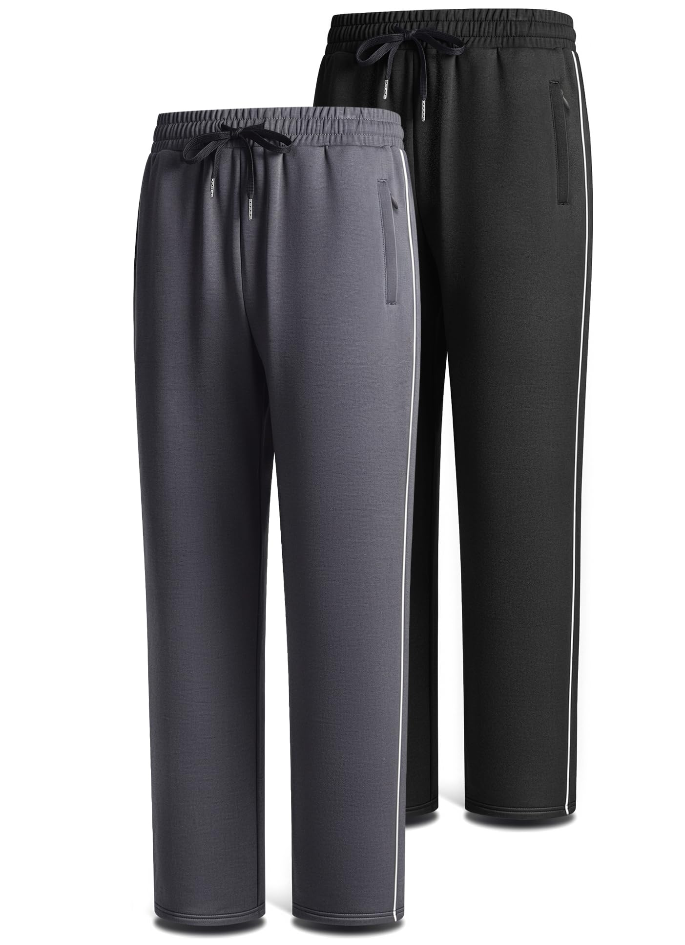 BULLIANT Jogginghose Herren 2er, Schlupfhose mit Reißverschlusstaschen | Herren Jogger Jogginghose Freizeit- und Trainingshose