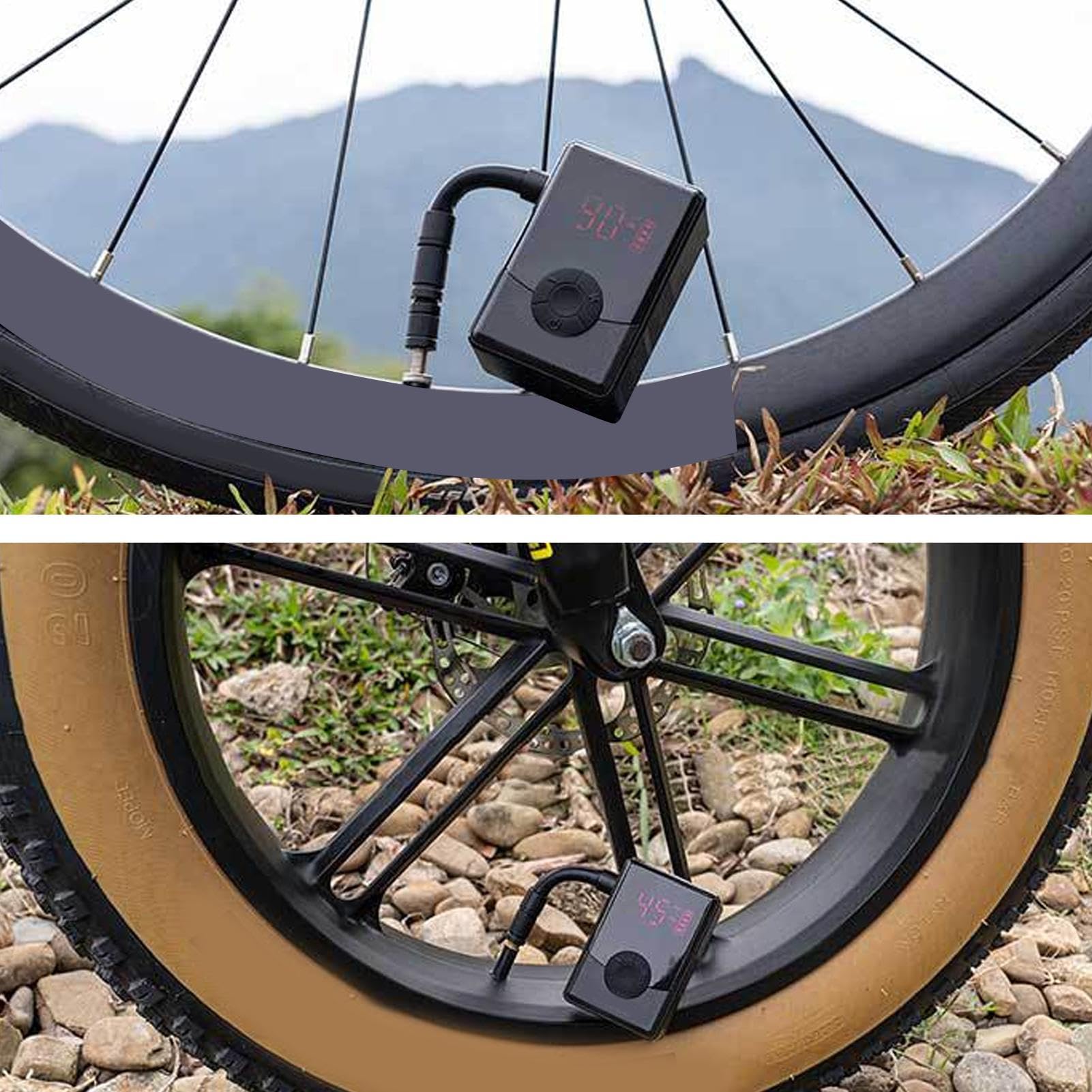 Bomba Portátil Neumáticos Bici Compresor De Aire Inalámbrico