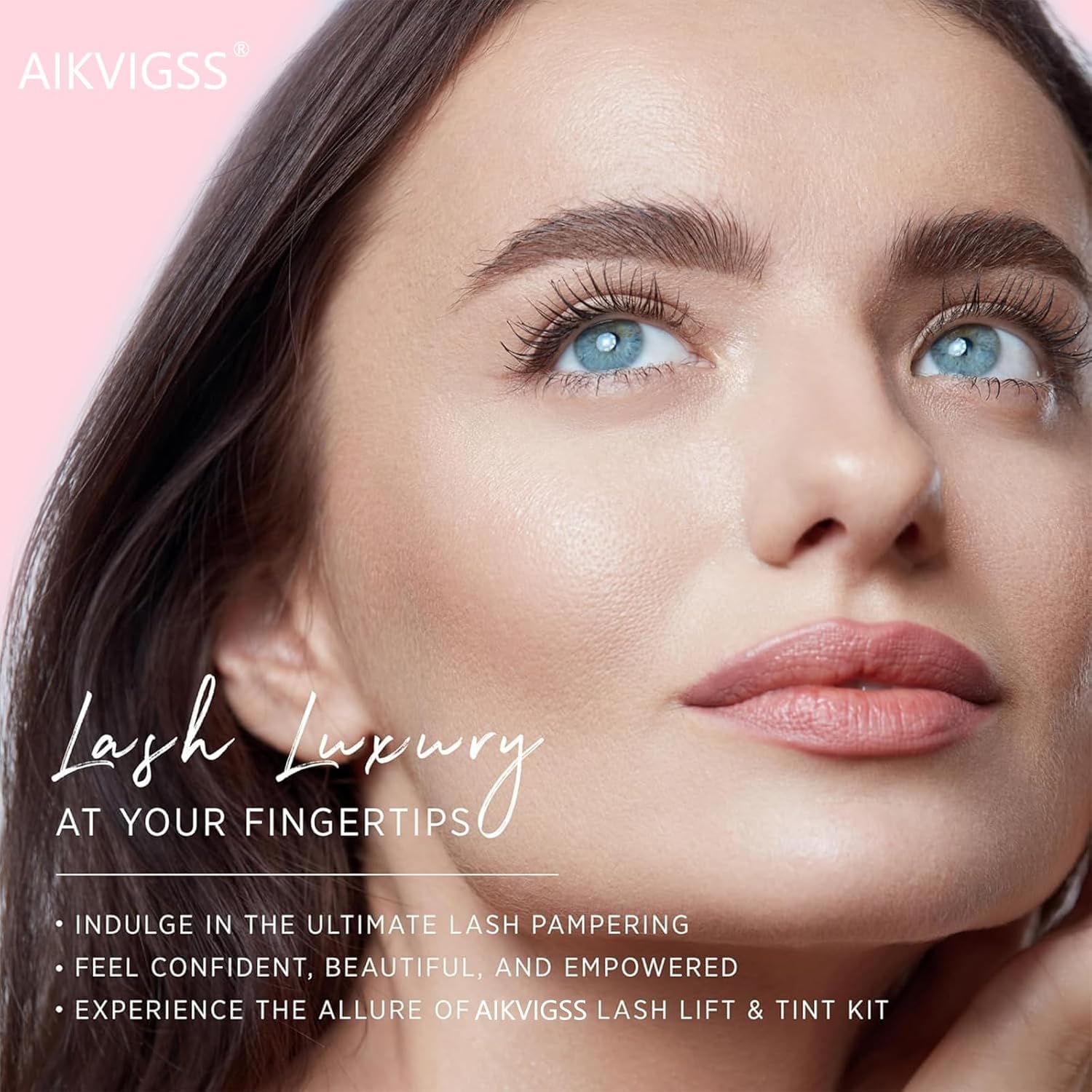 Rehaussement de Cils, Aikvigss Rehaussement Cils avec Teinture kit 4 en 1 Teinture et Lifting Professionnel et Sourcils,Lifting Rapide et Cils Volumineux,Sûr et Efficace