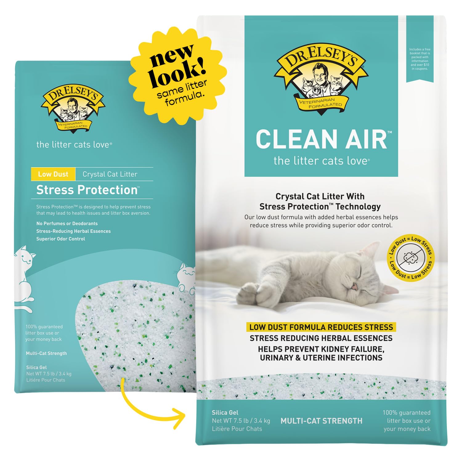 Dr. Elsey's Clean Air Stress Reducing Crystal Cat Litter 7.5 lb. Bag