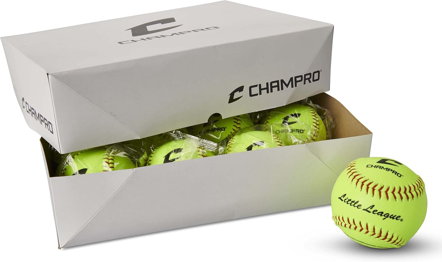 Champro Little League Poly Synthetic Cover, Red Set (Optic Yellow, 12-Inch)