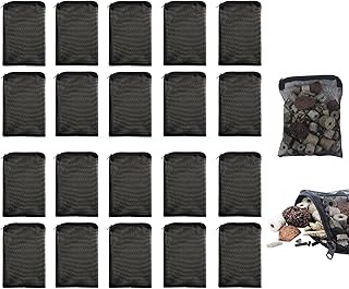 20pcs Aquarium Filter Media Bags, Fish Tank Media Mesh Filter Bags, Reusable Media Mesh Filter Bags with Zipper, Aquarium ...