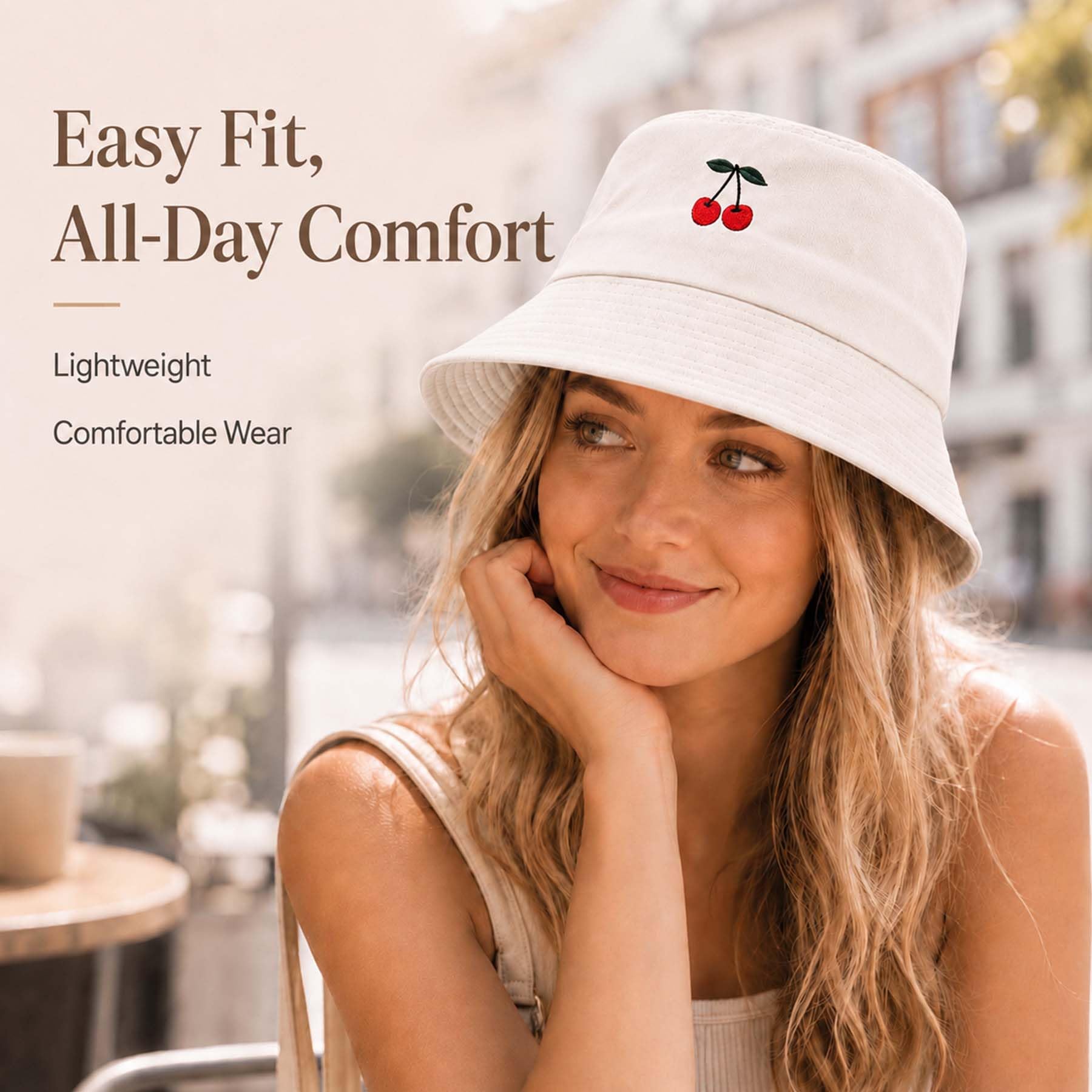 Feng Shui， Sombreros de Pescador para Mujer - Sombrero de Pescador con Bordado de Margaritas Sombrero de Pescador de Verano para Mujer Sombreros de Sol de Cubo de algodón Reversible Sombrero Plegable