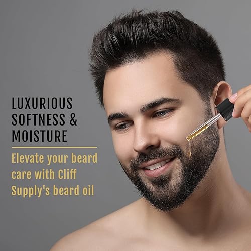 Miniatura 3 de Cliff Supply Aceite natural para barba - Aceites hidratantes y suavizantes, cuidado nutritivo de la barba (1 oz, almizcle de cedro)