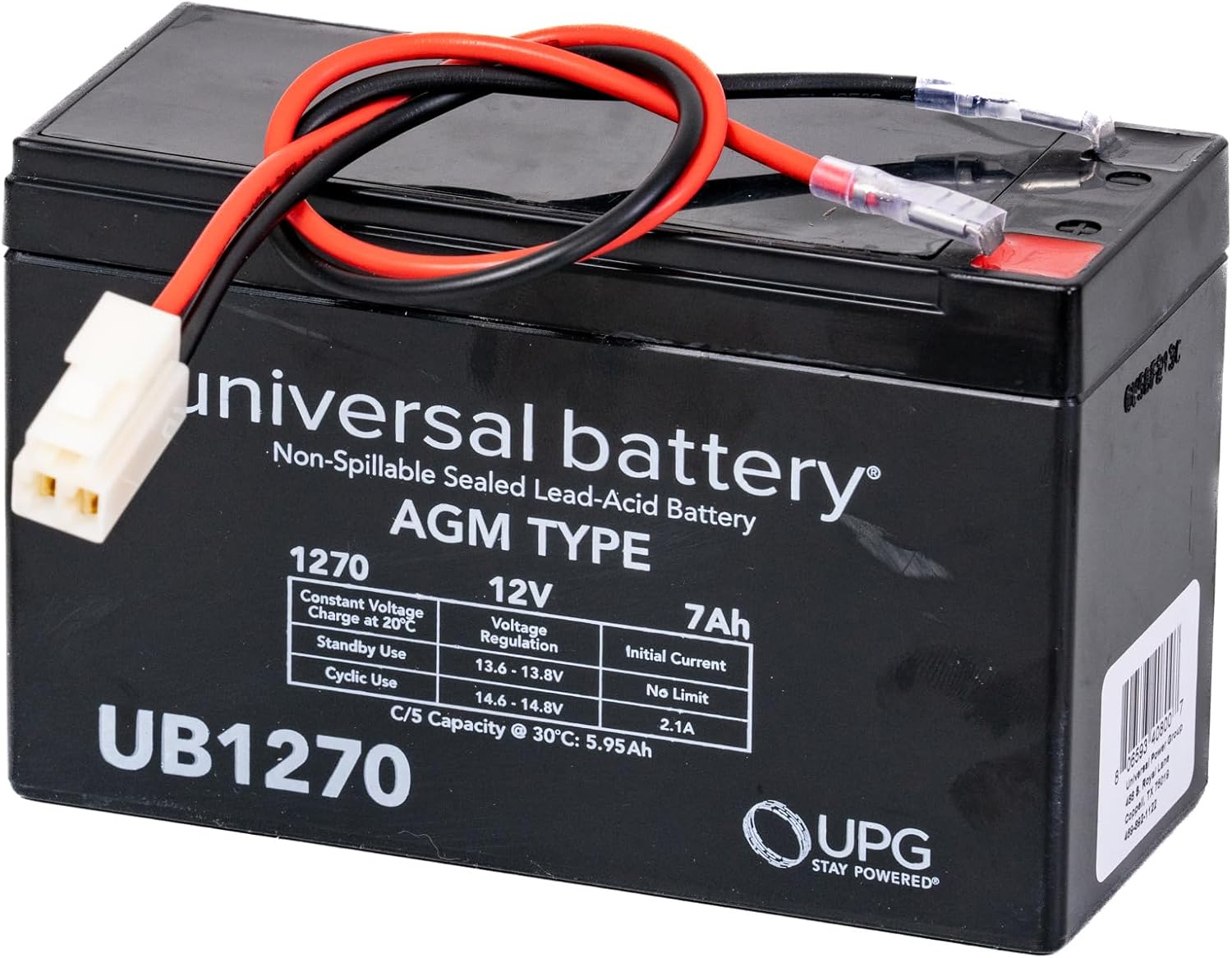 AlveyTech Premium 12 Volt Battery Pack for Razor E-Punk/Electric Punk and The Viro Rides VR550 Scooter (7 Ah Standard Range, Versions 1+) - Replacement Rechargeable AGM Battery with Wiring Harness