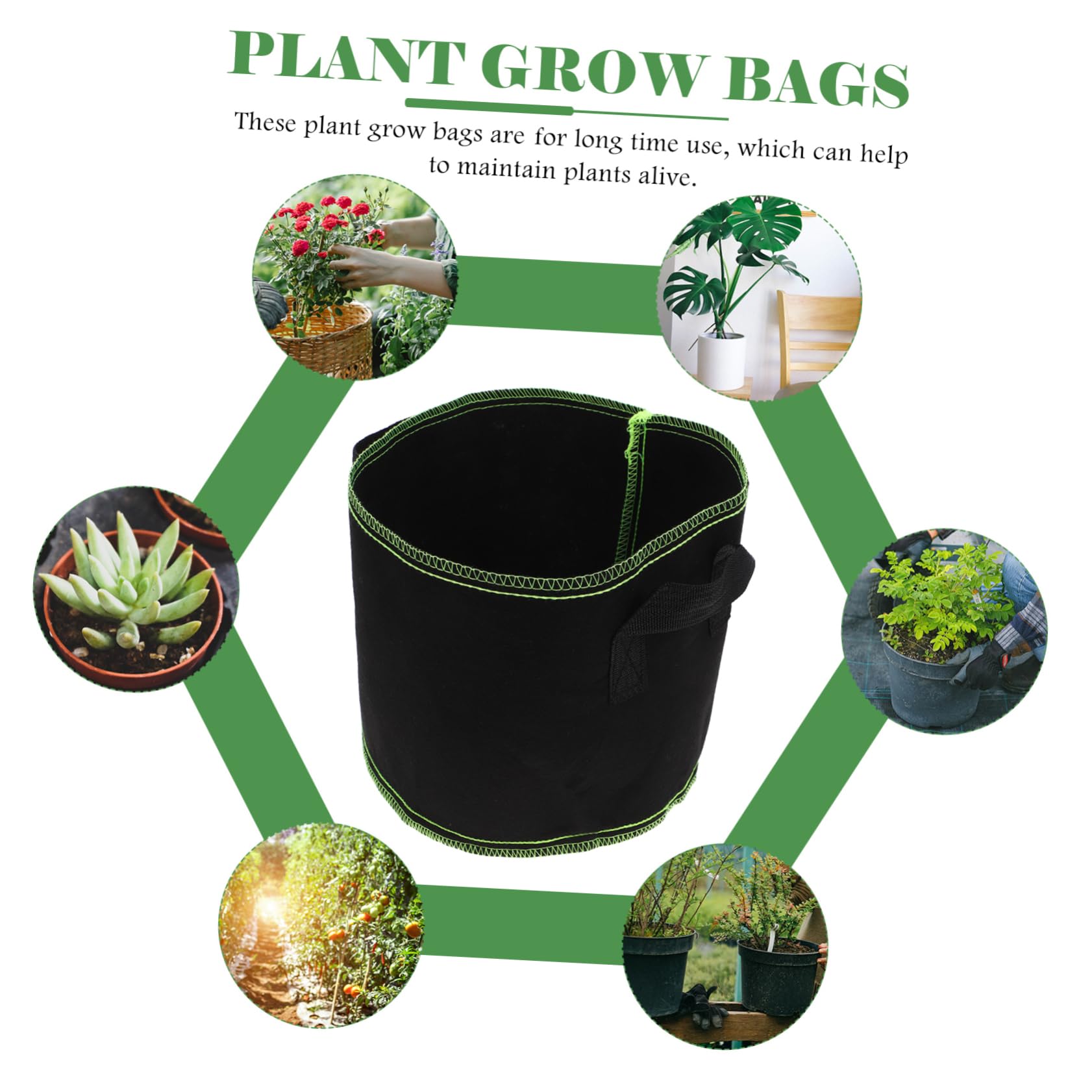 SUPVOX 20pezzi Sacchetti Per Coltivazione Non Per e Adatti Per Giardinaggio Indoor e Outdoor
