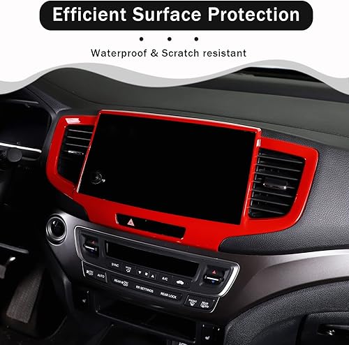 Miniatura 3 de Marco del Panel de Navegación del Tablero para Honda Pilot 2019-2022 Ridgeline 2021-2023 Passport 2019-2023, Material ABS Accesorios de Moldura de