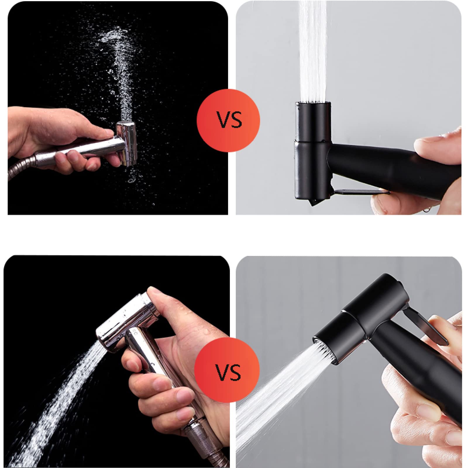 Bateria prysznicowa bidet toaleta bidet spray czarny stal nierdzewna ręczny spryskiwacz bidet głowica toaleta głowica prysznicowa opryskiwacz ze stali nierdzewnej czarny do czyszczenia ręczników