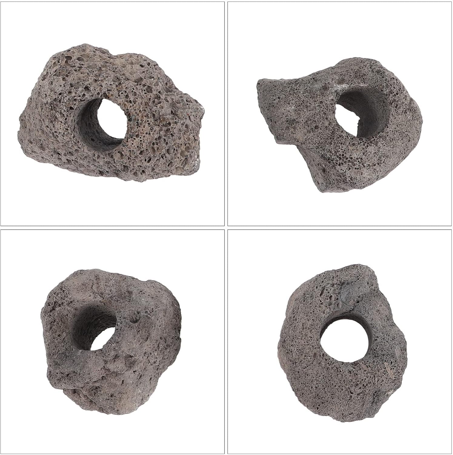 jojofuny 10pcs Aquarium Stone Decor Volcanic Rock Ornaments for Fish Tank Plant Fixer Aquarium Decoration Provides Shelter and Aquatic Environments