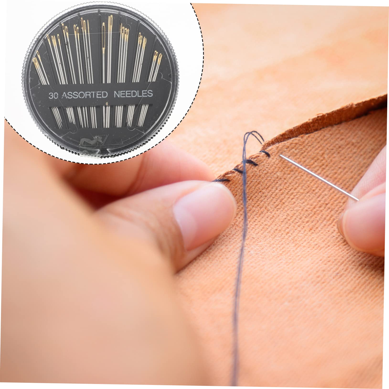 Nähzubehör Set mit Robusten Nadeln und Faden Nähwerkzeug für Handarbeit und Reparaturen Tragbares Diy Nähset im Vintage Holzbox Design für Zuhause und Unterwegs