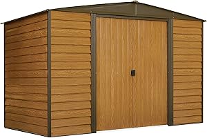 Arrow Hamlet 10x6ft Woodridge Low Gable Steel Storage Shed: Durable and Spacious Outdoor Solution
