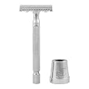 Pearl Shaving Double Edge Open Comb Safety Razor (SS-04) With Stand - Best Shaving for Men | Classic & Traditional shaving Kit for Men | Premium blade for Father's Day Gift Option gallery image