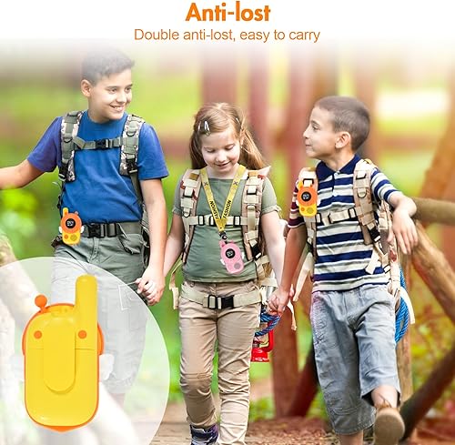 Miniatura 8 de Uzoli Walkie Talkie para niños, Walkie Talkies de largo alcance para niños, regalo de cumpleaños para niñas y niños, juguete de 20 canales para