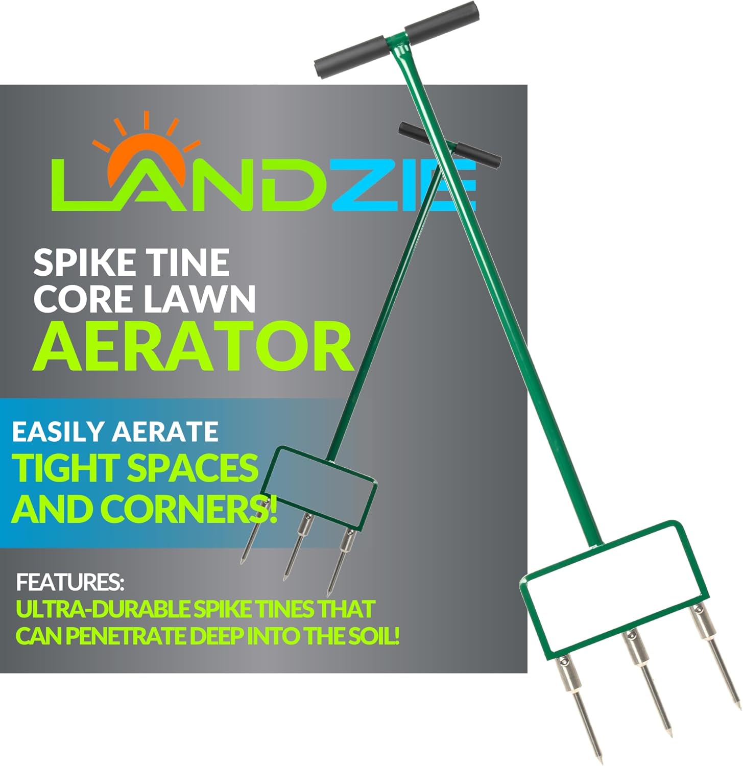 Landzie Spike Tine Fork Lawn Aerator 42 Inch Manual