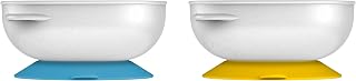 Dr. Brown's No-Slip Strong Suction Bowls for Babies and Toddlers, Baby Led Feeding, 2-Pack, BPA Free, 4m+