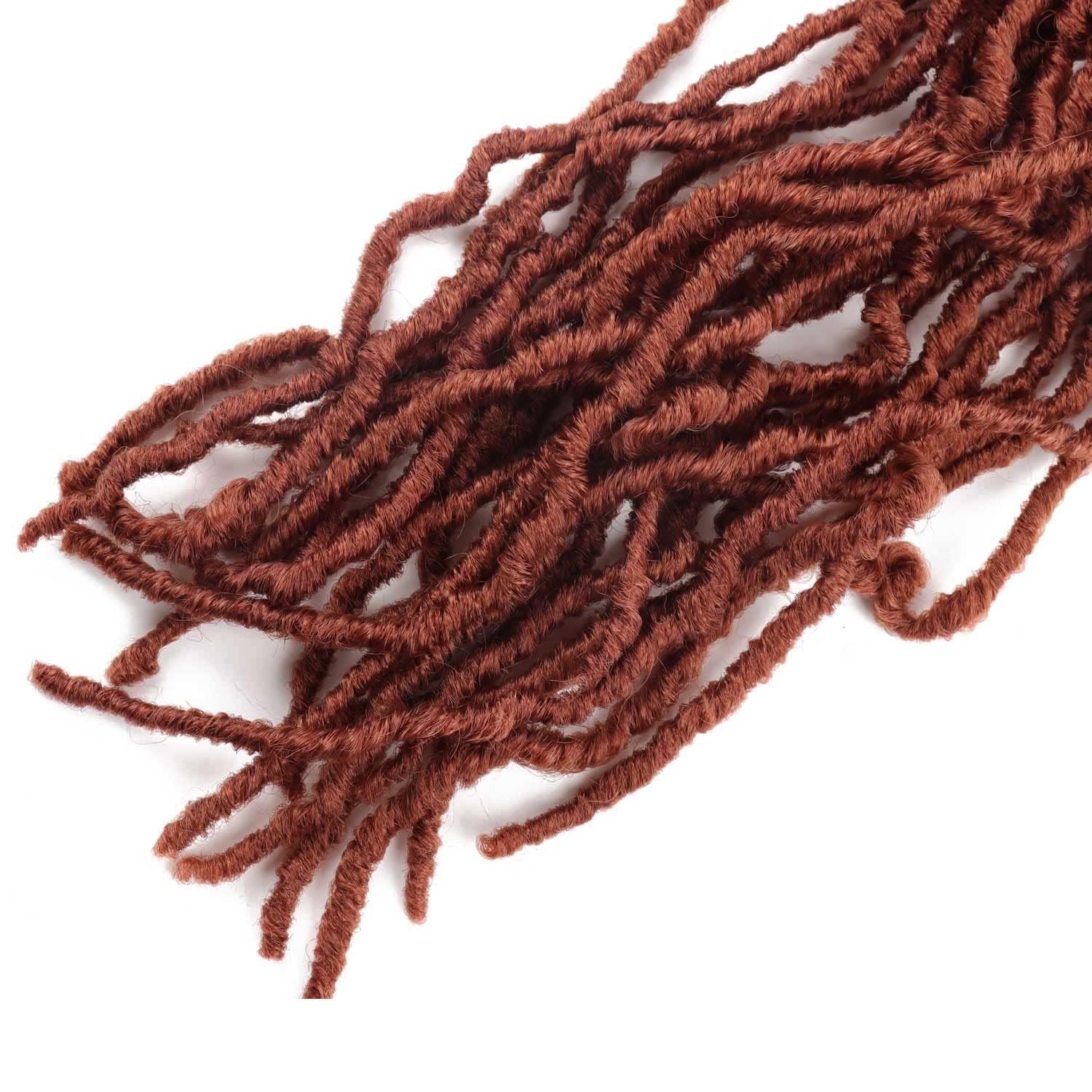 7 Packs Faux Locs Crochet Hair 30 Inch Soft Locs for Distressed Locs Butterfly Locs Crochet Hair for Women (30 Inch(Pack of 7) 350#)