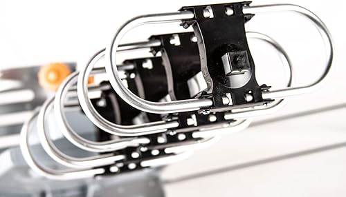 Miniatura 8 de Five Star Antena HDTV amplificada OTA de rotación de 360 grados motorizada para exteriores de 150 millas para 2 televisores - Canales UHF/VHF/1080P