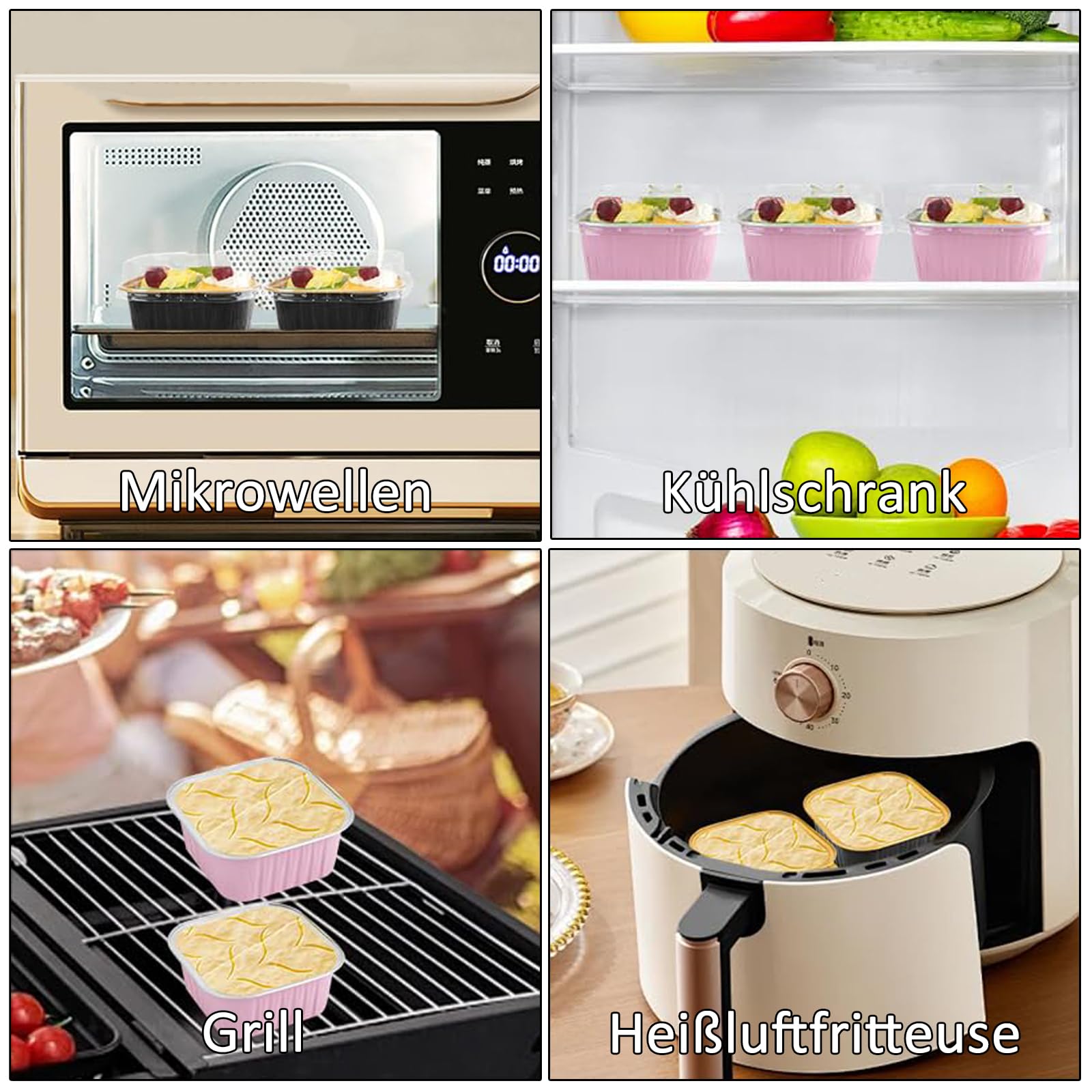 Teglie Con Coperchio 50 Mini Teglie Pane In Alluminio Con Coperchi E