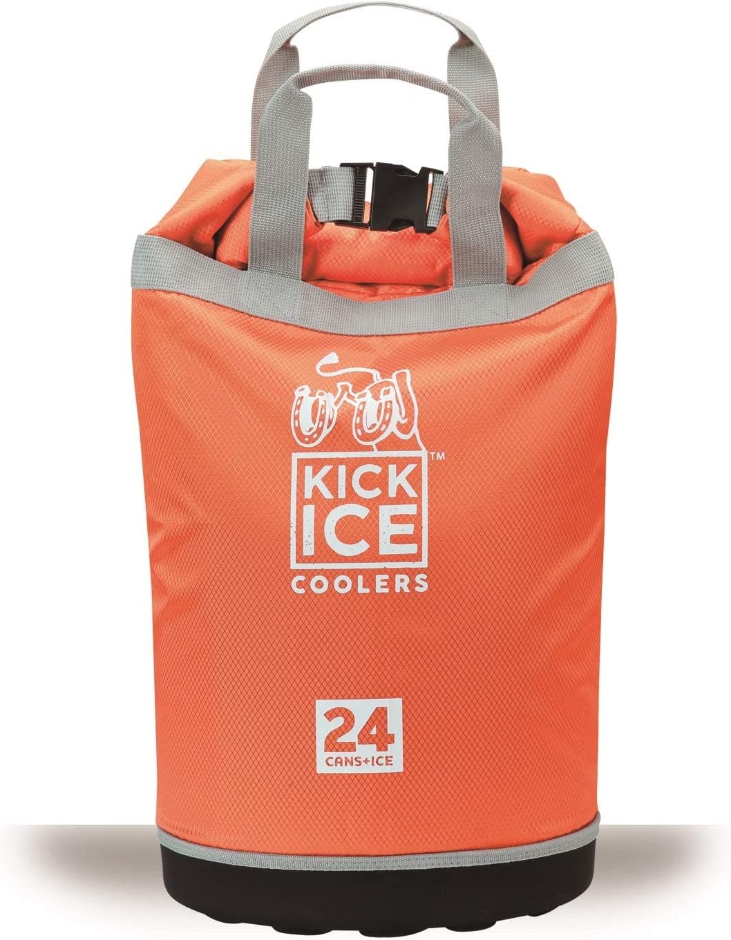 Dry Bag + Soft Cooler with PVC Free Leakproof Lining + Rolltop Closure for Kayaking, Beach, Rafting, Boating, Hiking, Camping and Fishing, Holds 24 Cans + Ice, 15L, Orange
