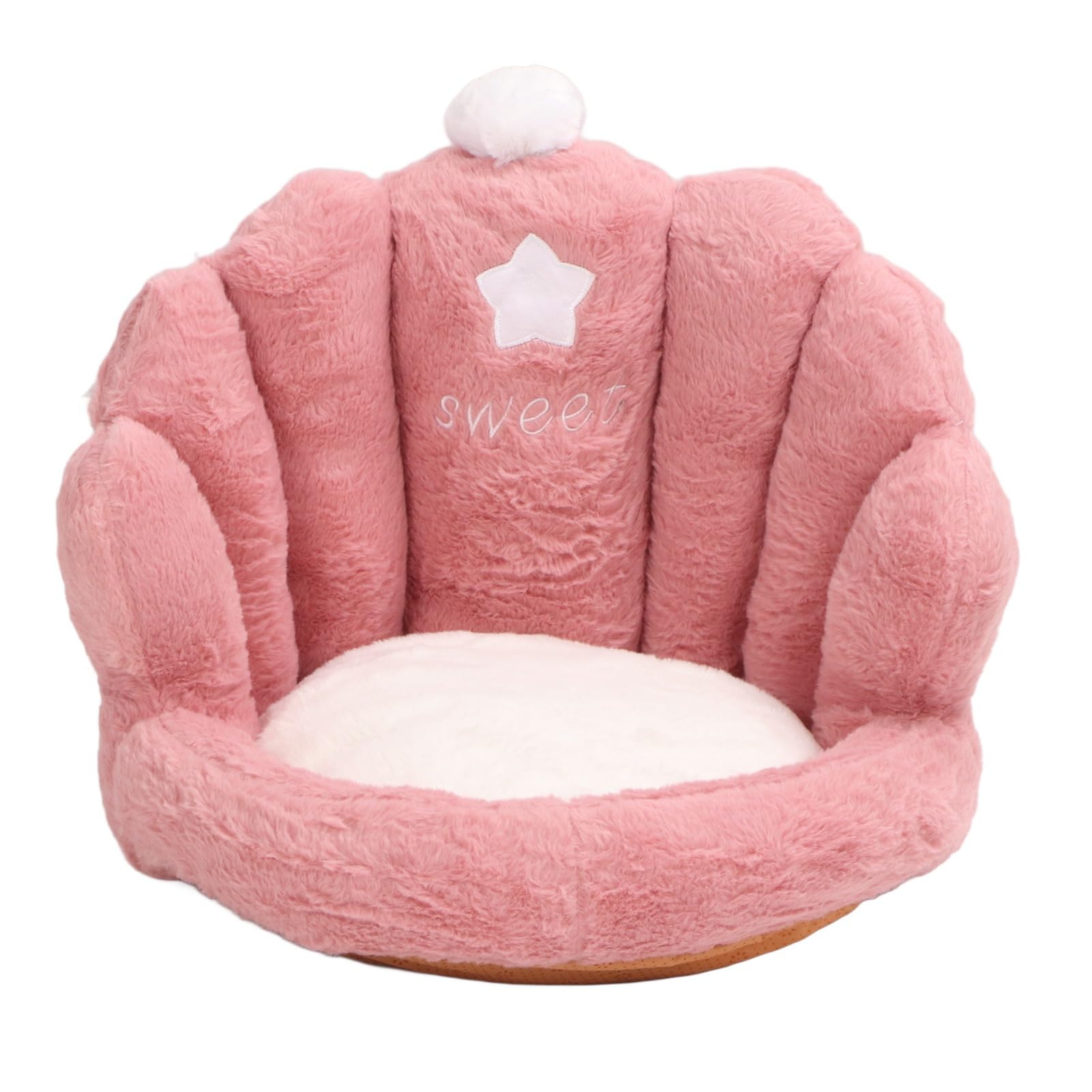 Cojín Lumbar para Asiento, cómodo y Engrosado, cojín para Silla, cojín para Respaldo para el hogar, para Oficina (Pink)
