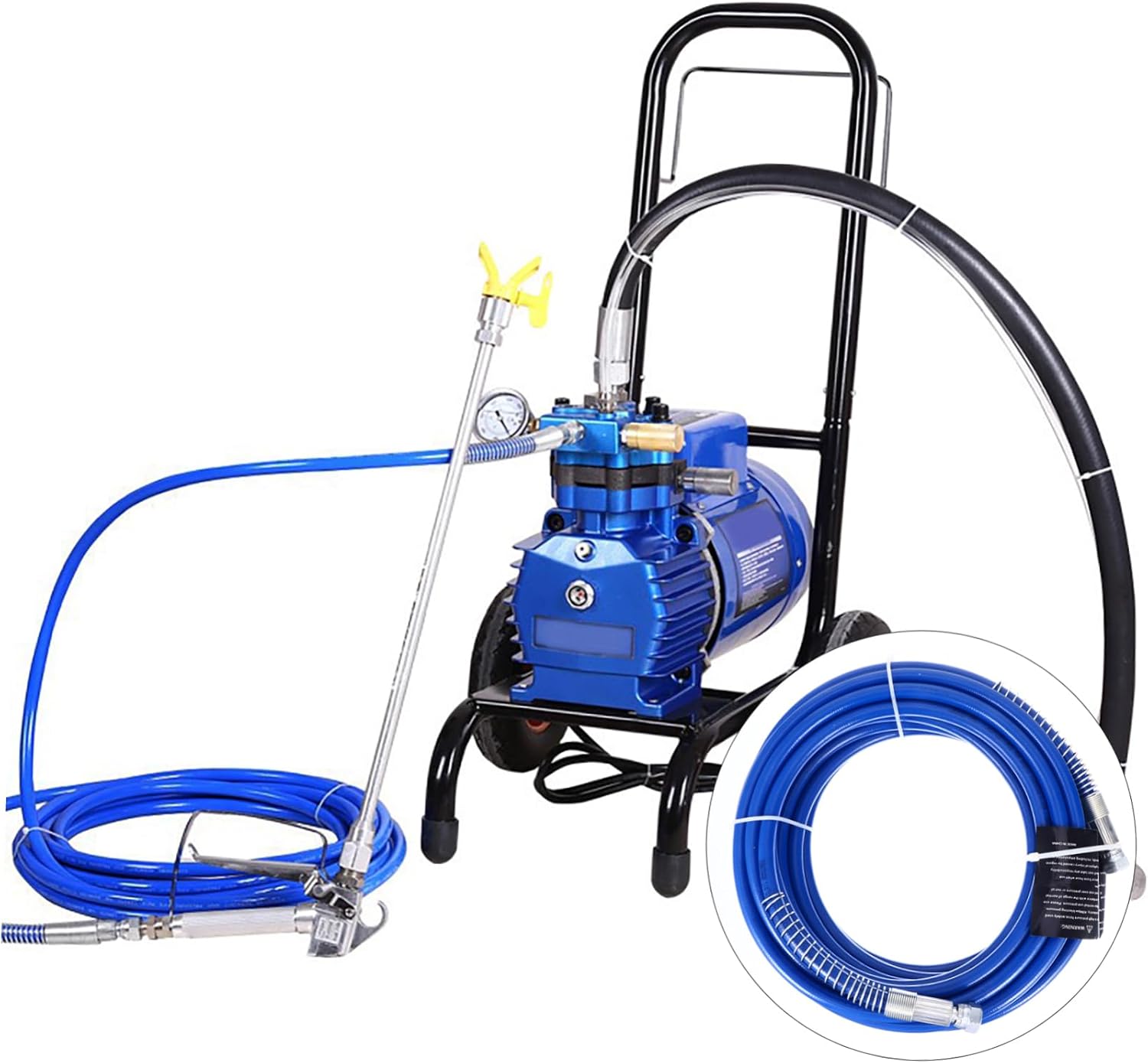 WOONEKY ペイントスプレーホース エアレスペイントホース 1/4インチ 3300psi 耐圧性 耐腐食性 耐熱性 軽量柔軟 高