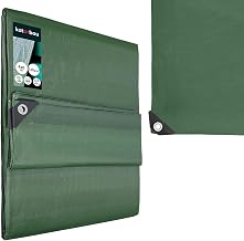KOTARBAU® Plandeka 120 G/M2 – Płachta Ochronna Okryciowa – 4 X 6 M – Mocna – Gruba – Uniwersalna – Wodoodporna – Oliwkowa