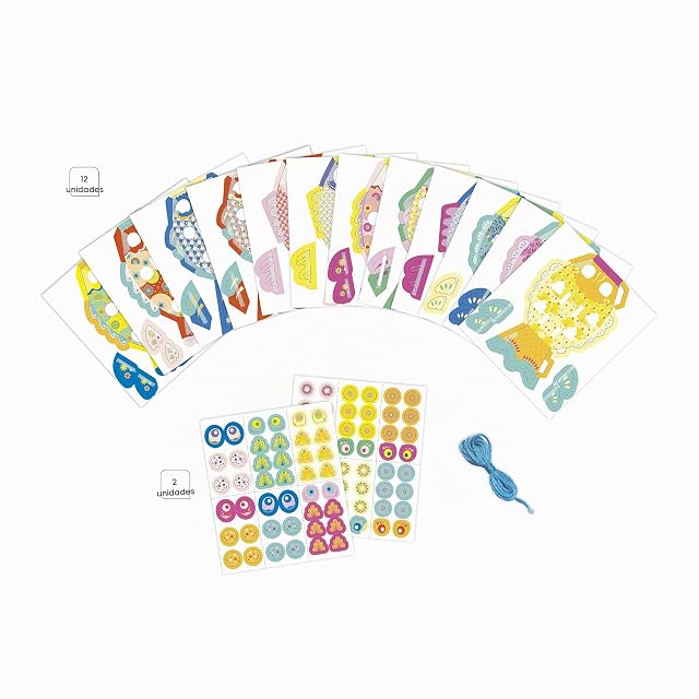 Foto 4 de 4 de Janod - Talleres de la Calma - Peces de Papel para Crear - 12 Peces - Kit de Manualidades para Niños