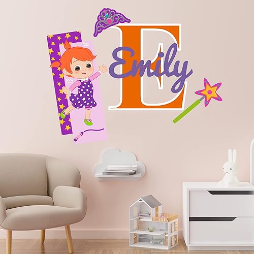 EGD CoComelon - Calcomanía de pared para niños con nombre de fuente múltiple, serie EGD X CoComelon, colección Prime, calcomanía de pared para
