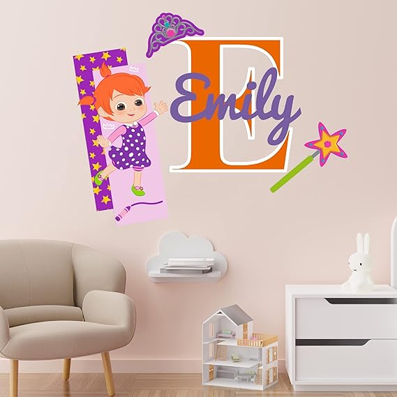 EGD Personalized Name Wall Decal - Custom Multiple Font Baby Name Sticker For Bedroom Decor