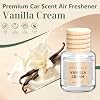 AROIC Ambientador Colgante para Auto, 6 Paquetes de Aroma Crema de Vainilla con Aceite Esencial | Larga Duración y Recargable, Difusor de Aromaterapia, Accesorios Interiores para Auto para Hombres y Mujeres 0.27 Fl Oz (Paquete de 6) 5