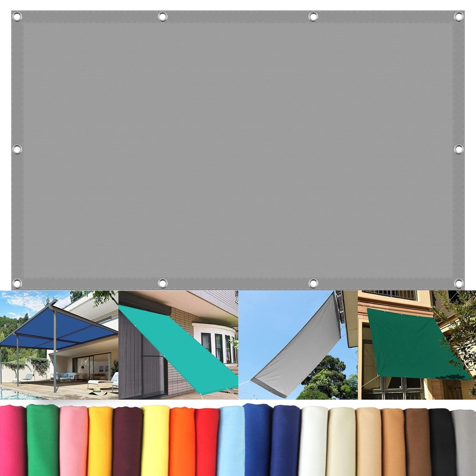Voile d'ombrage anti-UV pour bloquer la chaleur du soleil sur le patio