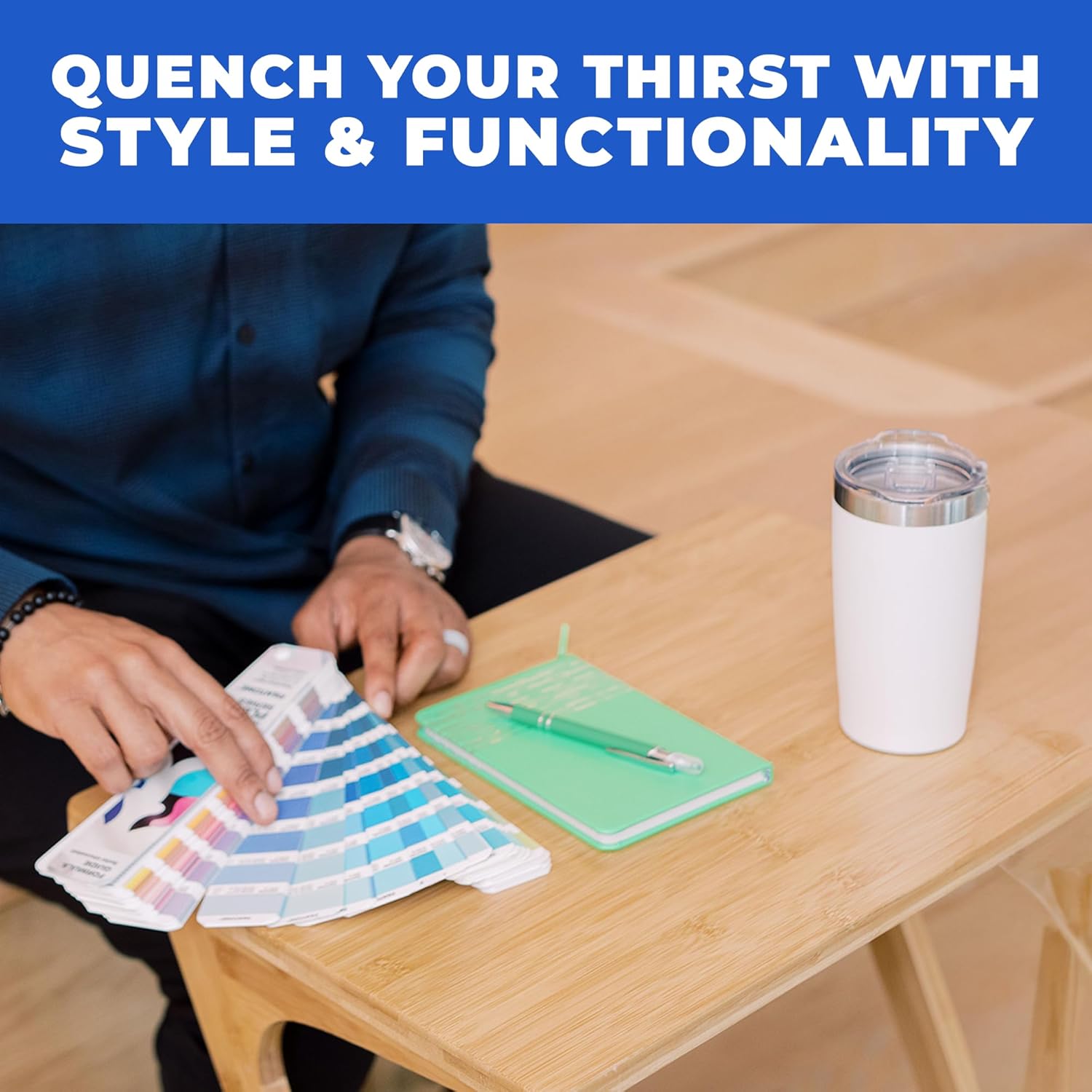 6 Ct of 20 Oz Two-Tone Himalayan Stainless Steel Tumbler with Lid – Red – Customizable Insulated Cups for Water, Coffee, Hot & Iced Drinks – Great for DIY, Events, Work - Image 3