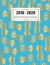 2018 -2020 Monthly Weekly Planner Calendar: Pineapple Gold, 2018 -2020 Three Year Planner Monthly Calendar Schedule Organizer Weekly Planner and ... Year Planner Weekly & Monthly) (Volume 2)