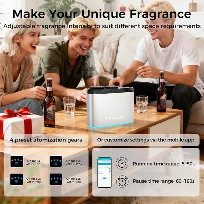 Difusor de Aceites Esenciales Smart Candywell Metallic Silver miniatura 9