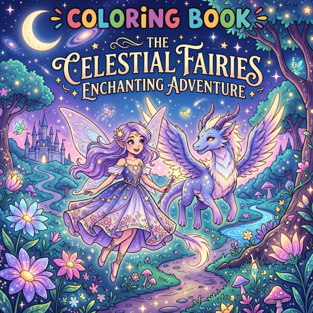 THE CELESTIAL FAIRIES ENCHANTING ADVENTURE COLORING BOOK