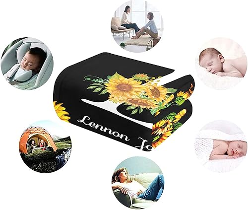 Miniatura 157 de Manta de bebé personalizada, monograma rosa, lindo elefante personalizado, mantas de 30 x 40 pulgadas para bebé, niño y niña con nombre, baby Opción