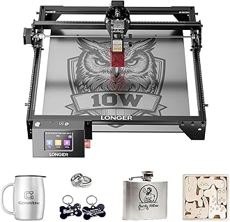 Longer RAY5 Laser Engraver, 10W High-Precision Laser Engraver, Compressed Spot CNC, App Offline Control, DIY Engraving Tool for Metal/Glass/Wood, Engraving Area 15.7 "x15.7"