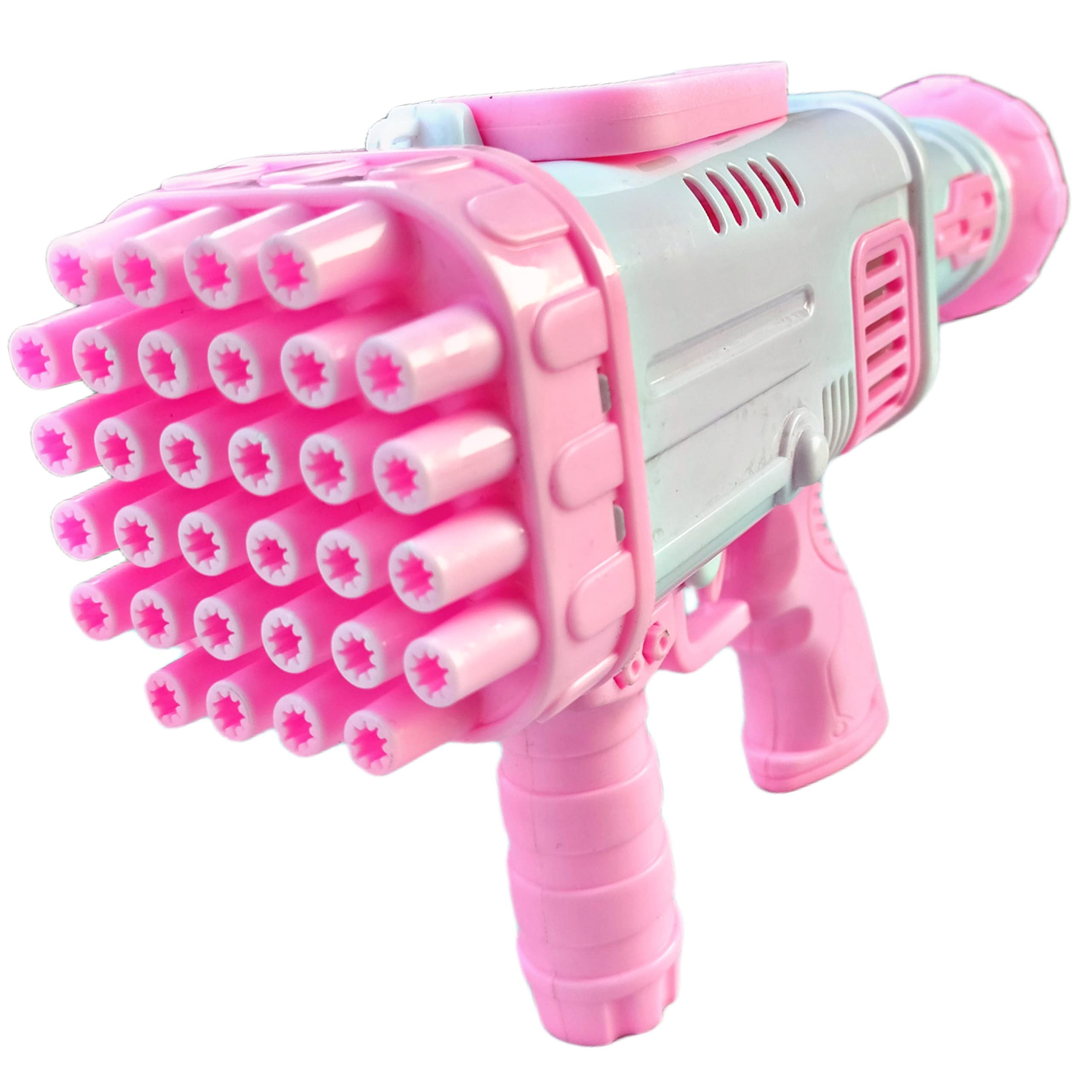 Ruhani Bubbles Gun for Toddlers Toys,Gatling Bubble Machine Outdoor & Indoor Toys for Boys and Girls I Bubble Gun for Kids (32 Hole Multicolour) (Pink) (B0CHMTMJ53) Amazon Price History, Amazon Price Tracker